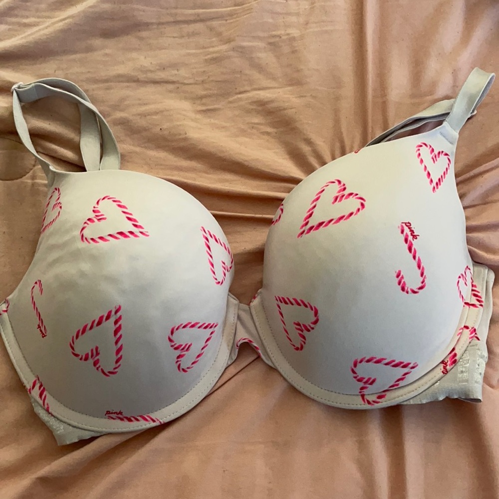 Pink Victoria secret bra Christmas